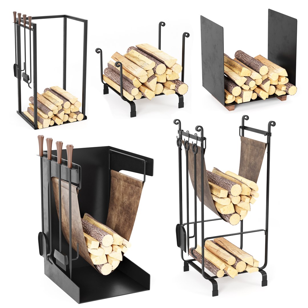 Fireplace Accessories Set 3D - TurboSquid 2005040