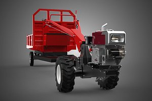 SINGLE AXLE POWER TILLER TRACTOR TRAILER CAR VEHICLE HAULER CART
