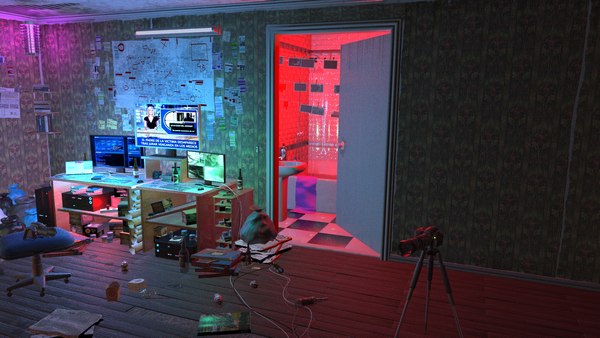 3D sniper room interior bedroom - TurboSquid 1693522