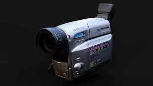 3D VHS camera recorder 2000y model PBR photogrammetry