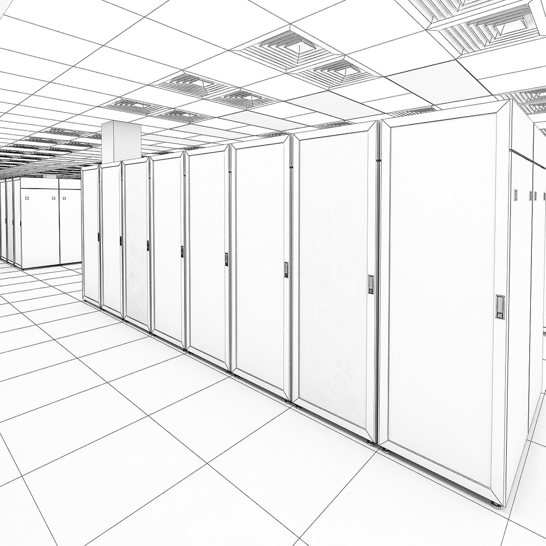 3d Model Data Server Center Ibm