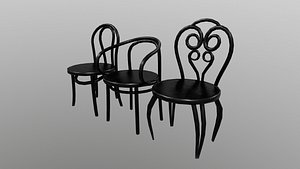 Chair loypoly PBR 3D model