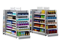 Convenience Store Product Shelving Set