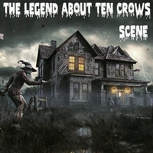 3d crow scene model