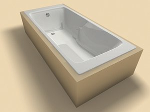 3d bathtub model
