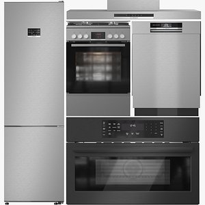 Bosch Appliance Collection 14 HXR39AI50 HMC80242UC SHEM78ZH5N DIB97IM50 KGN397LDFG 3D