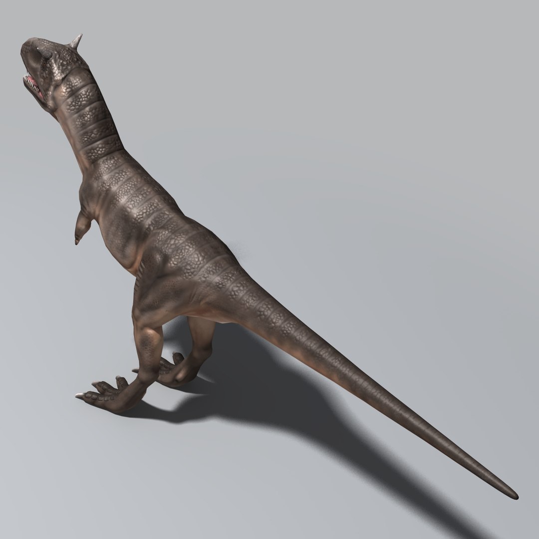 3D Printable Carnotaurus Running / Theropod Dinosaur / Ancient