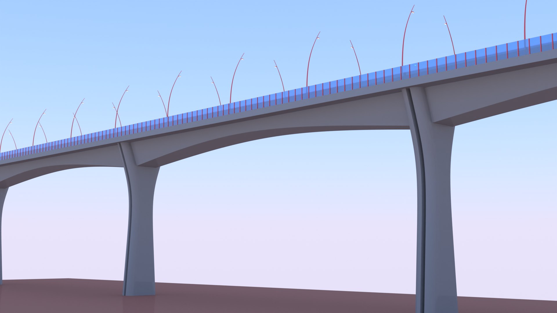 Road And Railway Bridge 3D - TurboSquid 2097324