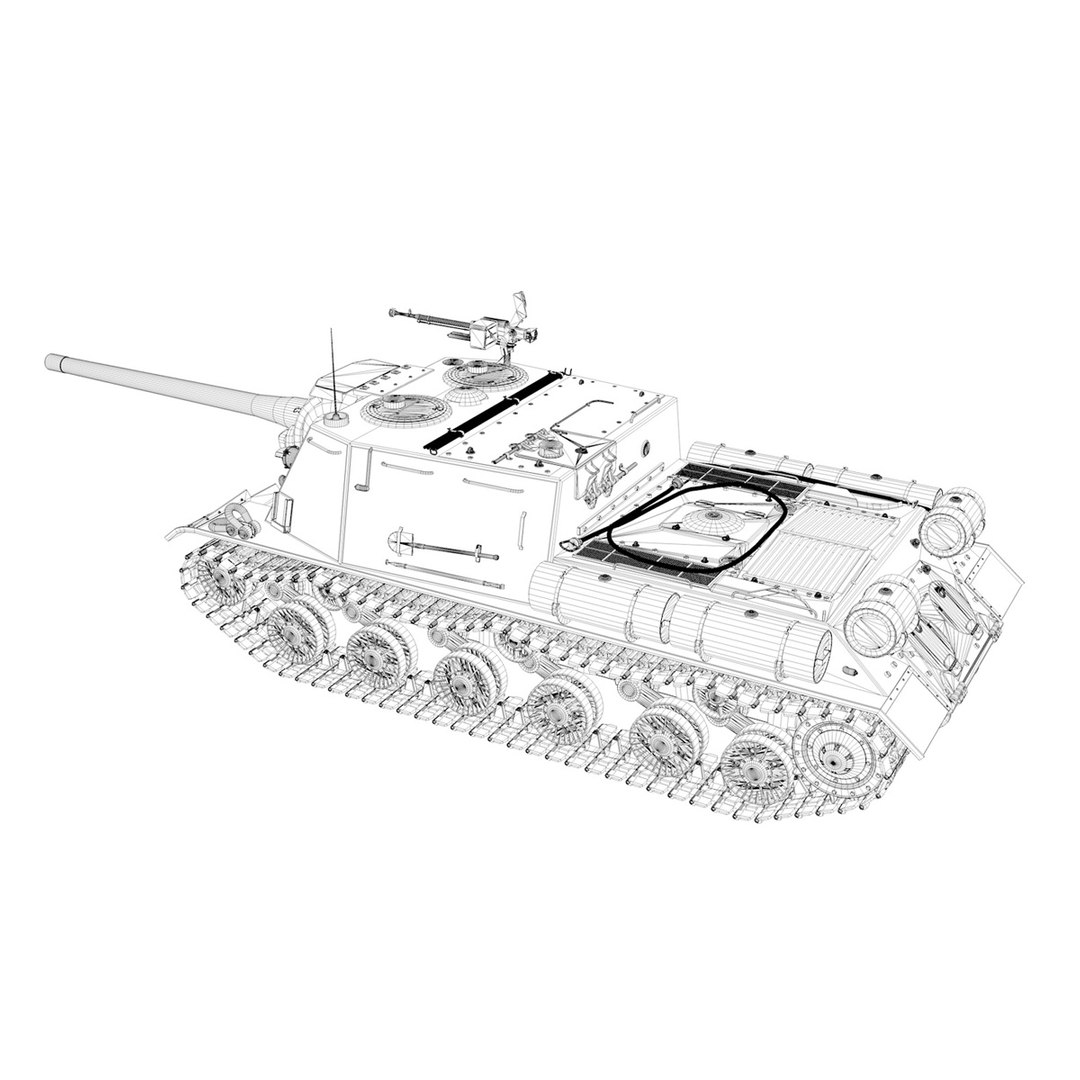 Isu-122 - 336 soviet 3D - TurboSquid 1494300