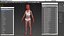 Complete Full Body Kid Girl Anatomy Fur model