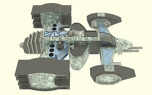3D Mars - S500 Spaceship model