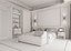 3D modern bedroom model