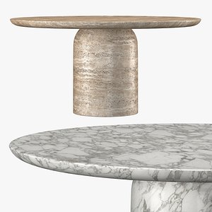 3D CUPOLA CARVED ROUND DINING TABLE