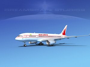 3d model airline boeing 787-8 787