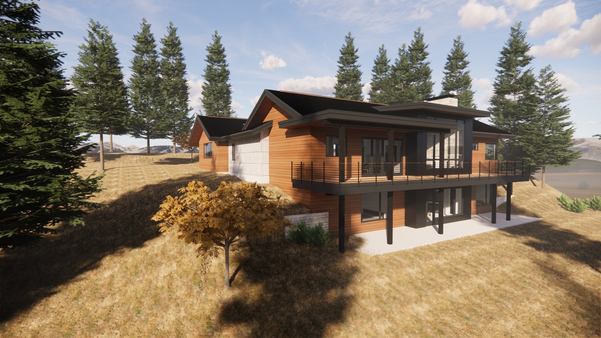 Mountain Modern Home 3D model - TurboSquid 2096039