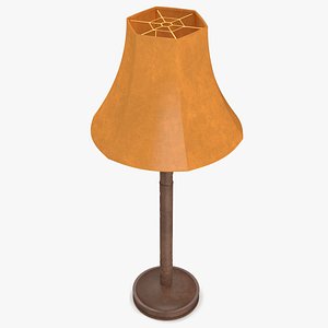 Brown Leather Table Lamp
