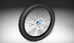 3d model mountain bike wheel