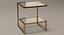 End Table Square Metal/Glass 006