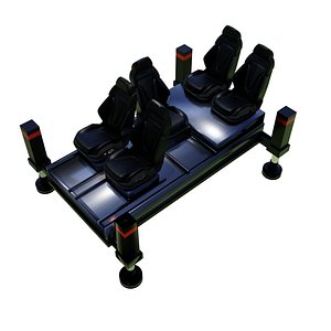 VR combat helicopter simulator platform
