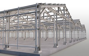 3D steel construction model