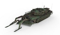 Tank Abrams MinePlow Extra Defense Woodland BR Forest