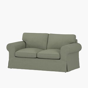 3D Ektorp 2 seat sofa  Hakebo grey-green PBR