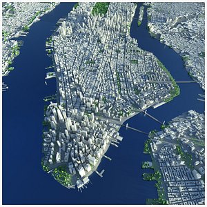 New York map 3D