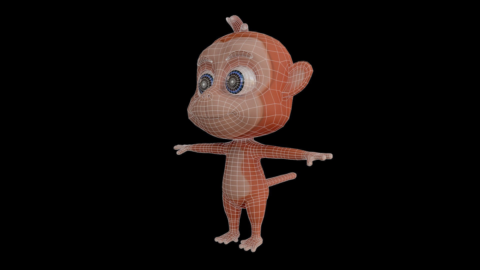 3D monkey animal cartoons model https://p.turbosquid.com/ts-thumb/sA/ARpZ7C/zpy5DZzd/mokeylowwireframepreview03/png/1552030316/1920x1080/fit_q87/cb695d141b2130b96b8fbe84ccf53f1cea8b14be/mokeylowwireframepreview03.jpg