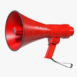 Fire Rescue Megaphone 3D model