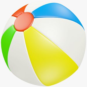 3D beach ball model