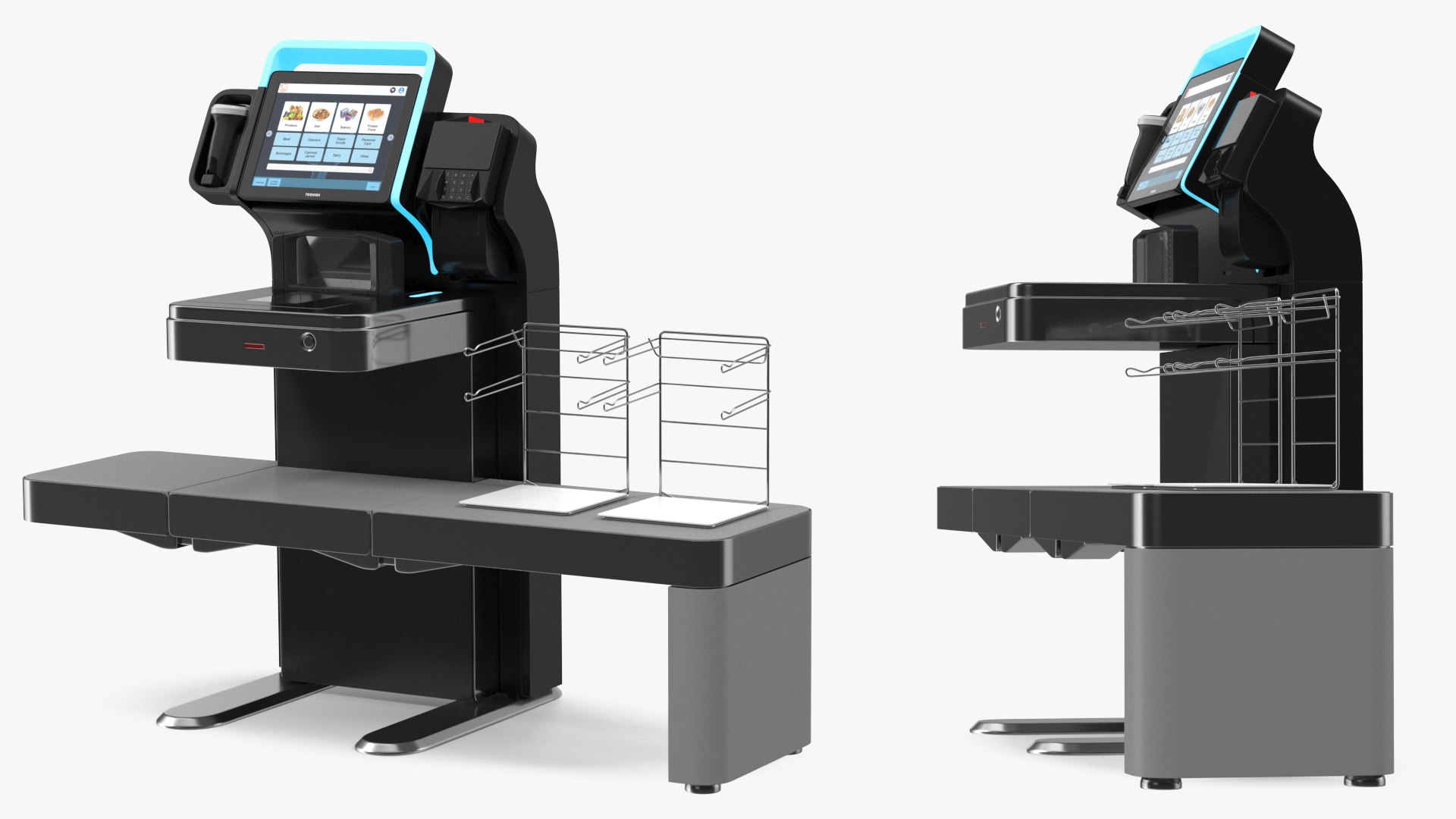 Toshiba Self Checkout System 7 3D model preview