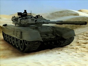 russian battle tank t-90 3d model