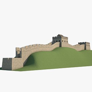 3D Great Wall of China model