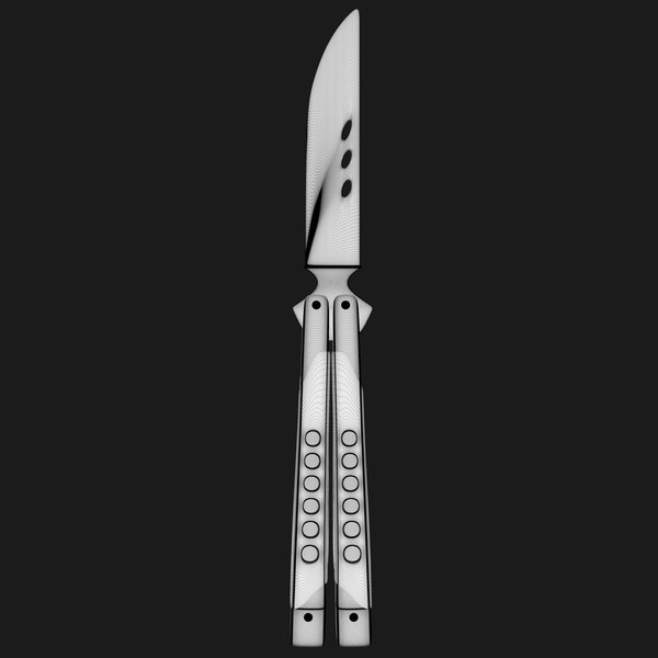 Butterfly knife 3D model TurboSquid 1713128