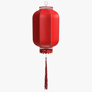 3D Oriental Traditional Hanging Paper Lantern 02