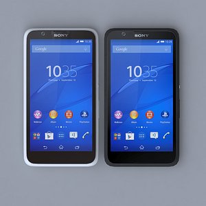 3d sony xperia e4 black
