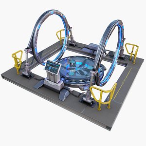 Sci-fi Teleport Device Time Machine