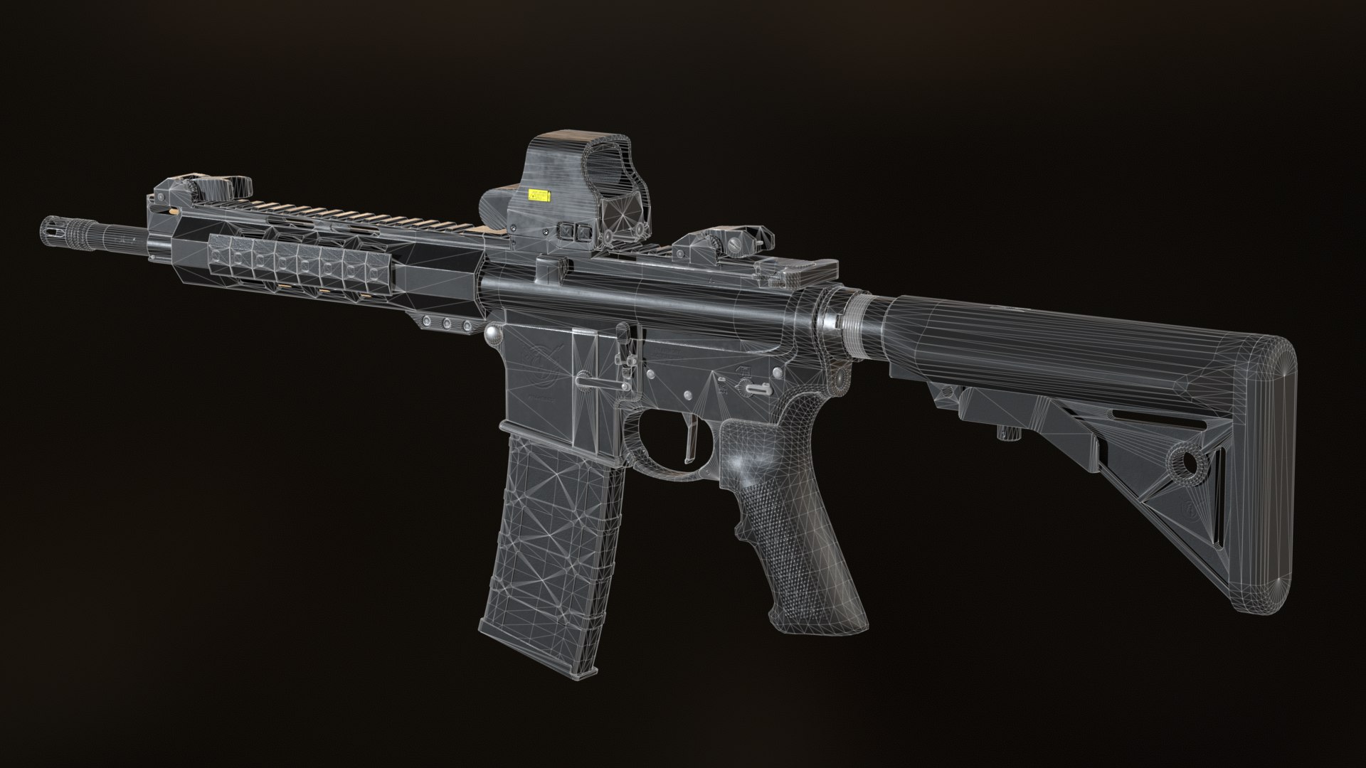 3D AR-15 Assault Rifle - TurboSquid 2099122