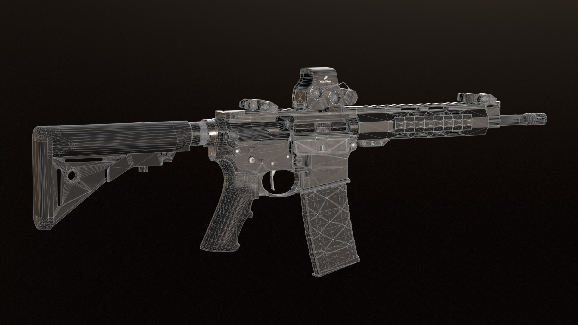 3D AR-15 Assault Rifle - TurboSquid 2099122