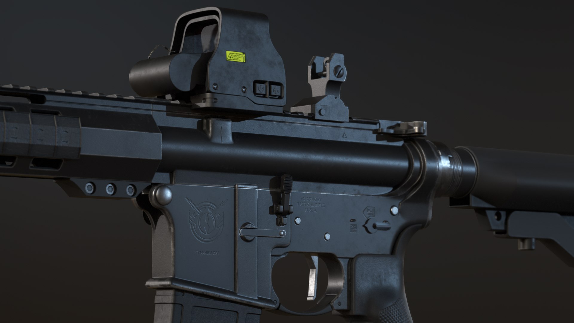 3D AR-15 Assault Rifle - TurboSquid 2099122