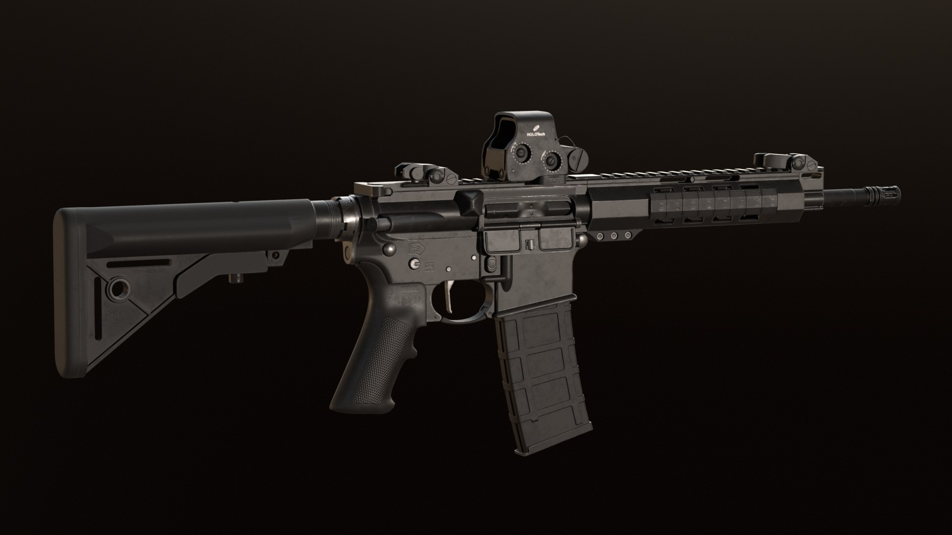 3D AR-15 Assault Rifle - TurboSquid 2099122