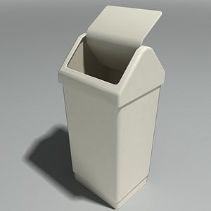 3d kitchen rubbish bin model
