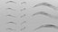 Eyebrows Shapes Set