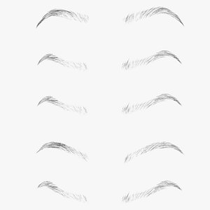 Eyebrows Shapes Set