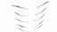 Eyebrows Shapes Set