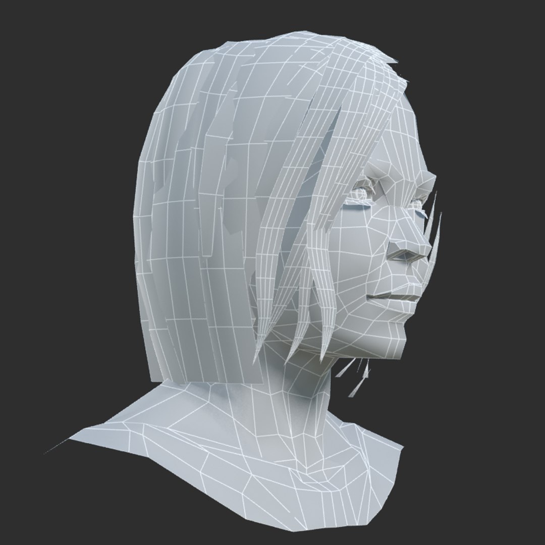 3ds Human Head 4