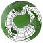 Stylized Model Of The World Map