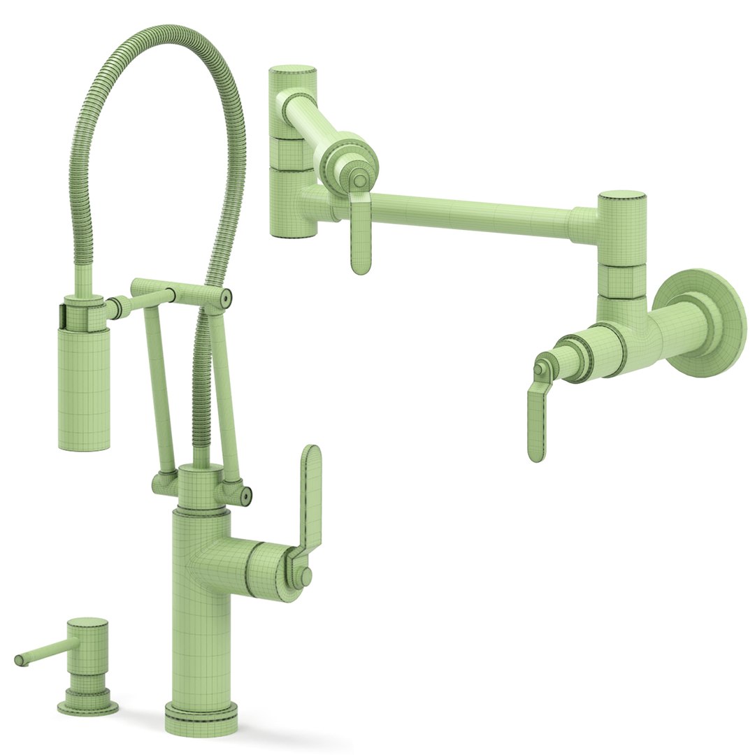 BRIZO Kitchen Faucets Collection Model - TurboSquid 2382988