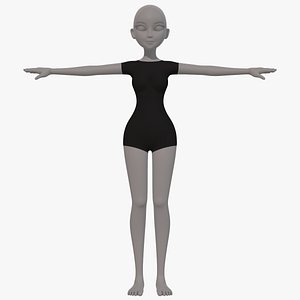 3D model base mesh woman 17