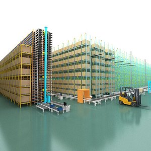 3D warehouse storing facilities model
